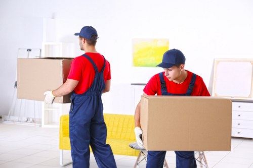 Removal team preparing a home move in East Dulwich
