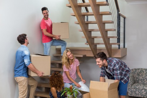 Commercial moving team planning an East Dulwich business relocation
