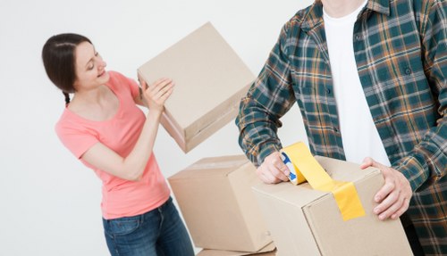 Removal team helping with a local move in East Dulwich