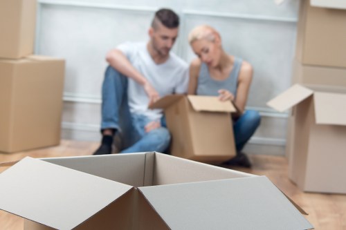 Moving van near East Dulwich flats and period properties
